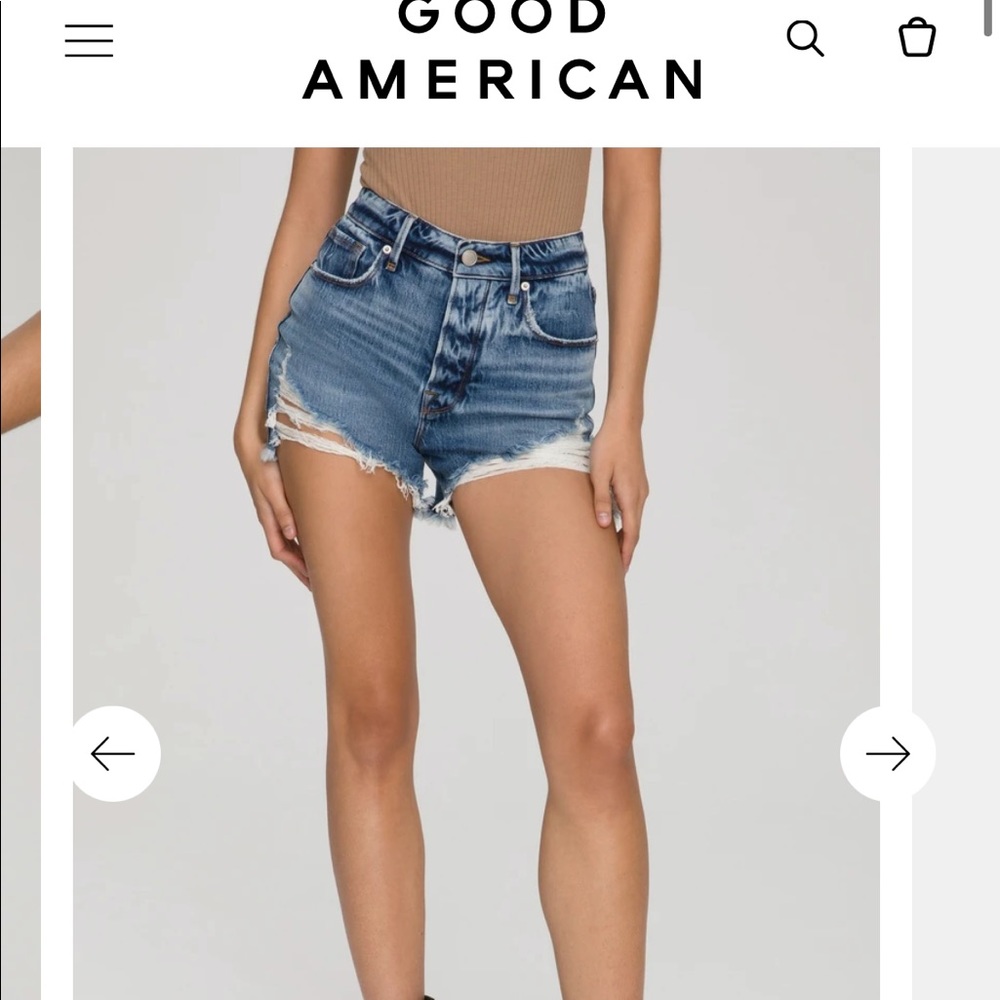 Good American bombshell shorts